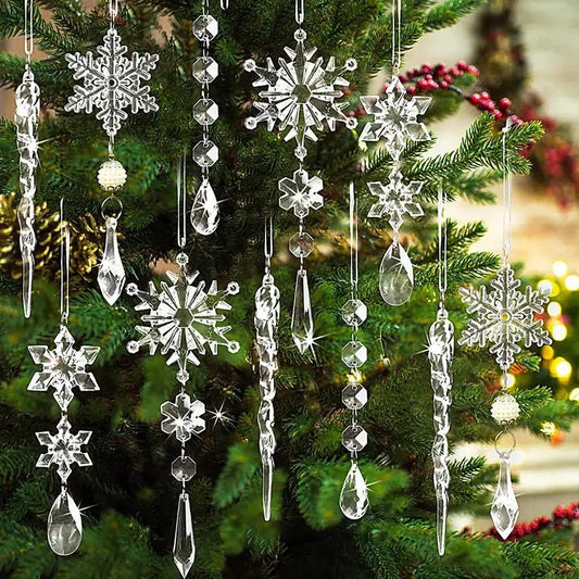 Frosted Elegance Ornaments